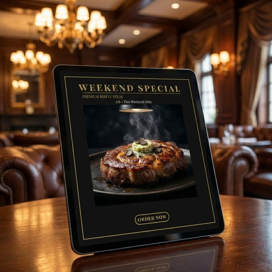 Luxury Steakhouse Instagram Content Kit (10 Editable Canva Templates)باقة تصاميم إنستغرام فاخرة لمطاعم الستيك | قوالب Canva قابلة للتعديل لزيادة الحجوزات