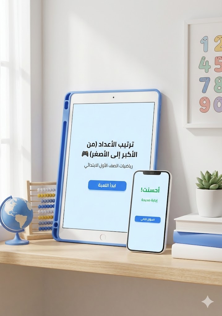 باقة 10 ألعاب رياضيات الصف الأول الابتدائي – نسخة جاهزة للاستخدام (ملف رقمي فقط)