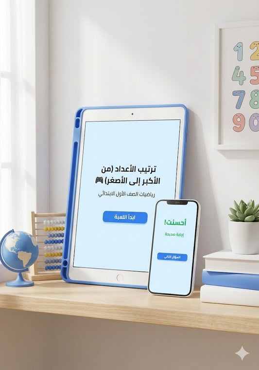باقة ألعاب رياضيات الصف الأول – 10 ألعاب تفاعلية قابلة للتعديل