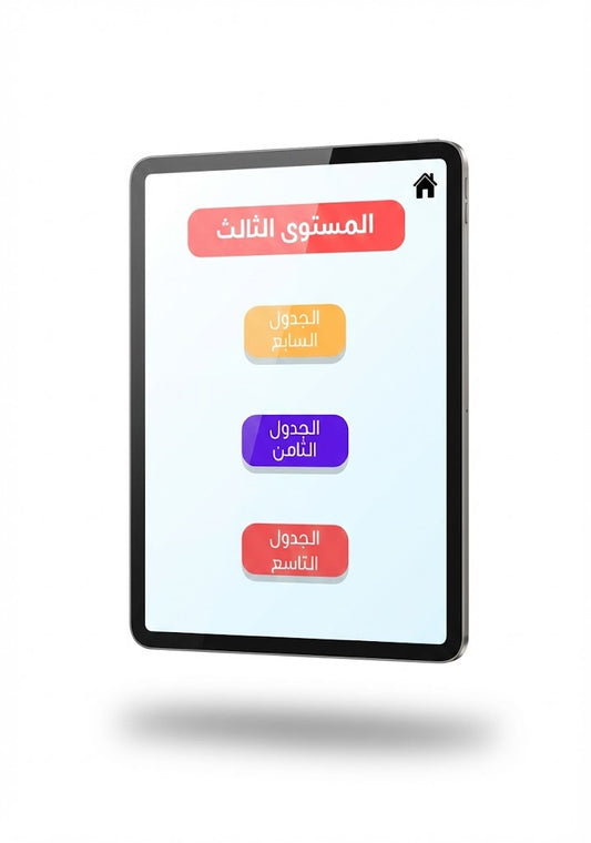 تحدي جدول الضرب – المستوى الثالث | جداول 7–8–9 + اختبار 15 سؤال